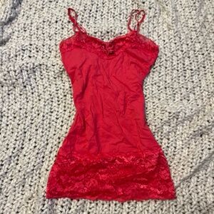 Vintage Y2K Hot Pink Lace Cami Rue21 Medium
